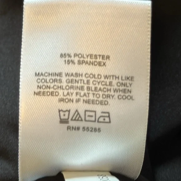 Black Express Body Contour criss-crossed back bodysuit size XL - Picture 6 of 6